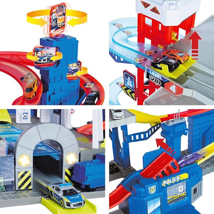 🚗 Parking Racing Multi-Level Car Track Set 12 Cars