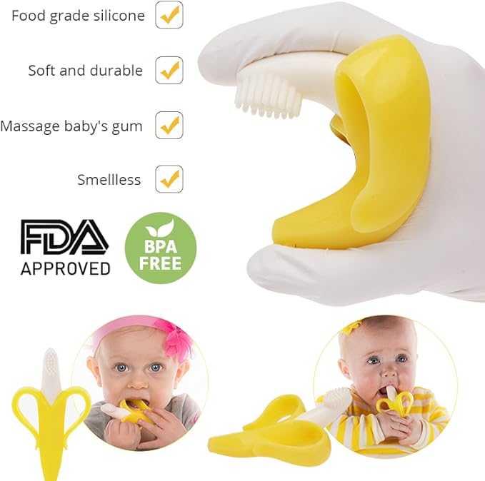 Banana Shape Silicone Baby Teether