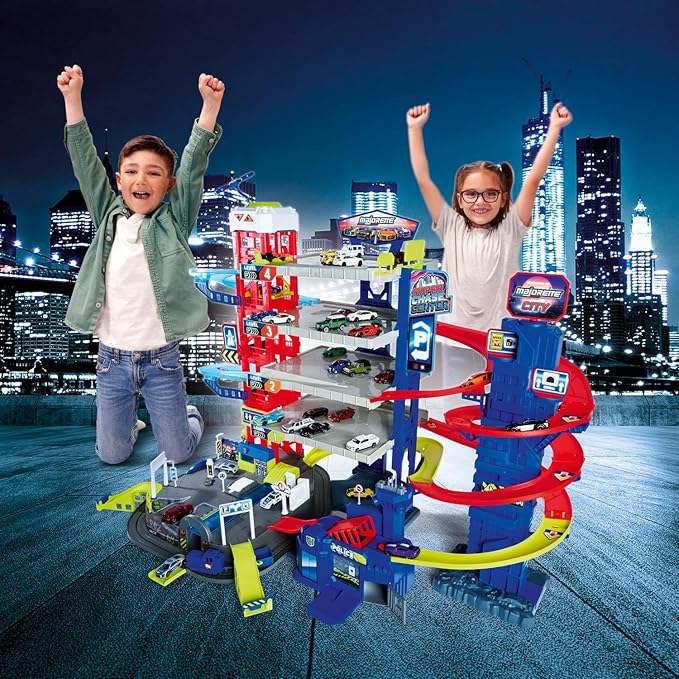 🚗 Parking Racing Multi-Level Car Track Set 12 Cars