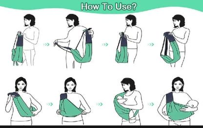 Baby Sling Carrier with Hip Seat (10–30 lbs)