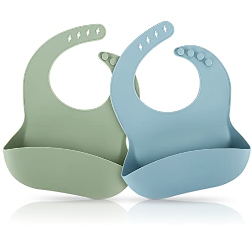 Silicone Baby Feeding Bib with Food Catcher