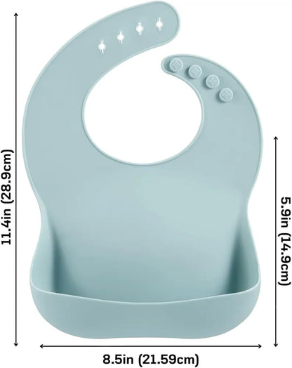 Silicone Baby Feeding Bib with Food Catcher