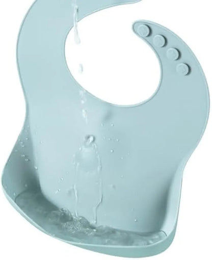 Silicone Baby Feeding Bib with Food Catcher